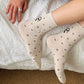 Cotton Bow - Heart Pattern Ankle Socks 6pk