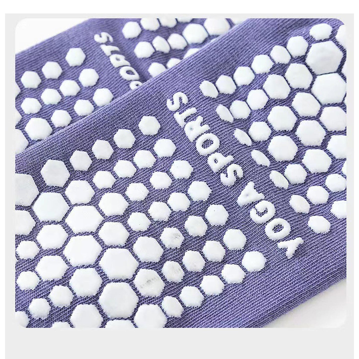 4 Pairs Ankle Grip Yoga Socks Soft Cotton Non-Slip Bottom Striped Cuff