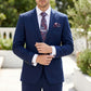 Men's Paisley Pattern Tie Gift Set with Matching Pocket Square Cufflinks and Silver Tie Clip