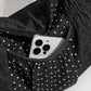 Polka Dot Hobo Shoulder Bag Large Capacity Crossbody Tote for School Work and Travel