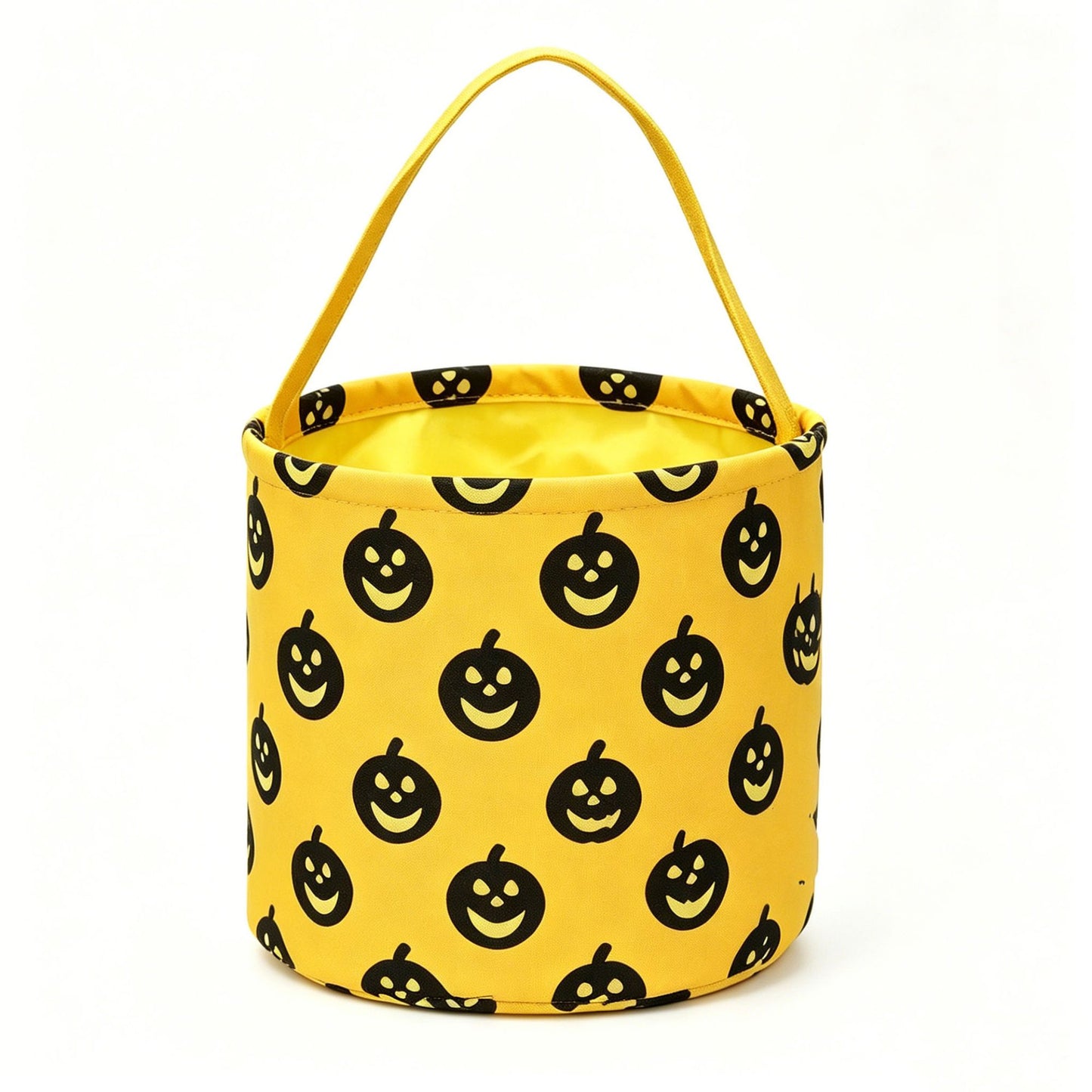 Halloween Trick or Treat Candy Bucket Foldable Goody Basket with Handle