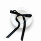 Long Ribbon Bow Hair Clip with Sleek Streamer Tails and Elegant Minimalist Design