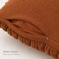 Textured Pumpkin Decorative Throw Pillow Cover for Sofa Bed Chair Fall Decor