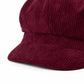 Corduroy Newsboy Cap Vintage Baker Boy Cabbie Hat with Short Brim