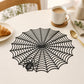 Halloween Spiderweb PVC Waterproof Non-Slip Placemat