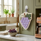 3 Pack Hanging Hand Towels Cute Fruit Shape Kitchen Bathroom Quick Dry Decorative Cleaning Towels