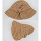 Crochet Raffia Sun Hat with Wide Brim and Bow Detail Foldable Summer Beach Hat for Stylish Sun Protection