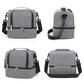 Dual Compartment Insulated Lunch Bag with Adjustable Shoulder Strap