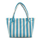 Striped Terry Cloth Tote Bag Roomy Beach and Travel Shoulder Carryall