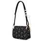 Vintage Lace Crossbody Bag for Women, Adjustable Shoulder Purse with Buckle Flap