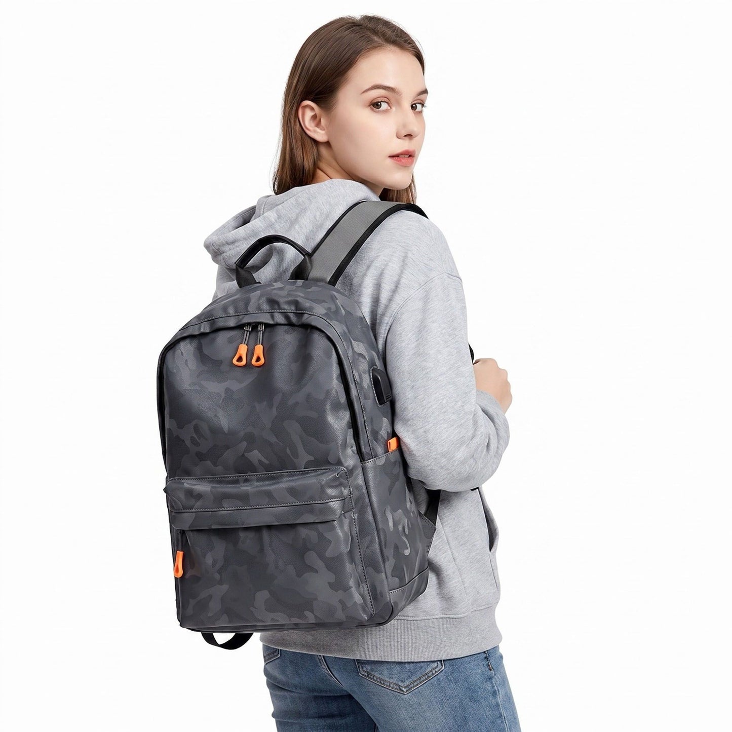 Stylish Camouflage Laptop Backpack - Lightweight  School & Travel Bag for Men and Women