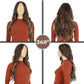 Long Wavy Wig for Women with Lace Hairline Heat Resistant Synthetic Wig for Daily and Party Use