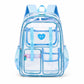 Clear Backpack with Multiple Pockets and Padded Straps