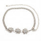 Triple Floral Braided Metal Waist Belt Adjustable Vintage Floral Statement Waist Jewelry 43.3in