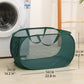 Collapsible Mesh Laundry Basket Large Capacity Pop Up Hamper Foldable Clothes Storage Bin