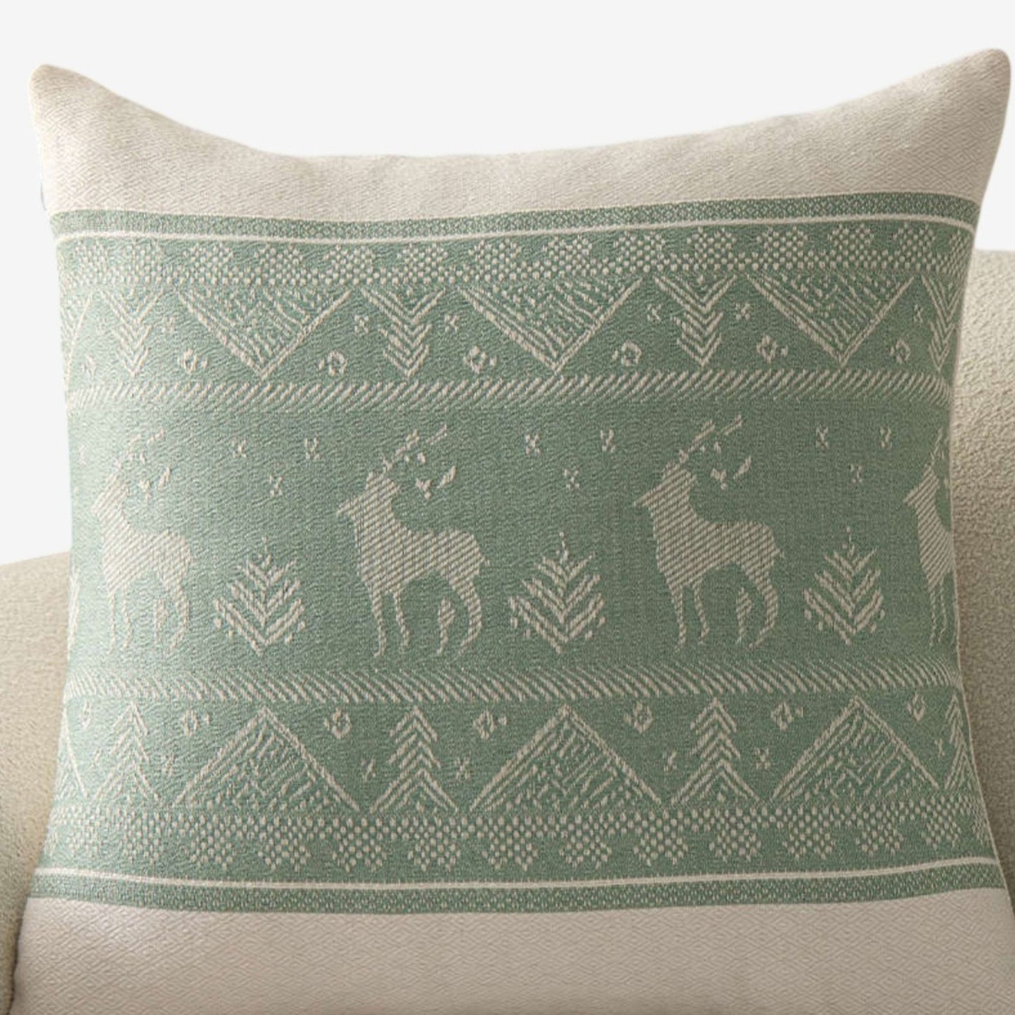 Decorative Throw Pillow 17.7*17.7 in Soft Cotton Blend Fabric for Living Room and Sofa
