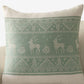Decorative Throw Pillow 17.7*17.7 in Soft Cotton Blend Fabric for Living Room and Sofa