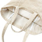 Corduroy Tote Bag Large Capacity Shoulder Bag with Front Pocket