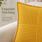 Soft Corduroy Decorative Throw Pillow Cover Geometric Accent Cushion Cover for Sofa Bed