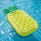 Pineapple-Shaped Inflatable Pool Float with Textured Lounge Surface Durable PVC Raft Float for Pool Beach Lake 70.8x31in