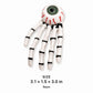 Halloween Skeleton Hand Eyeball Hair Clips 2pc