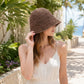 Summer Bucket Hat - Lightweight Straw Sun Hat for Vacation and Beach