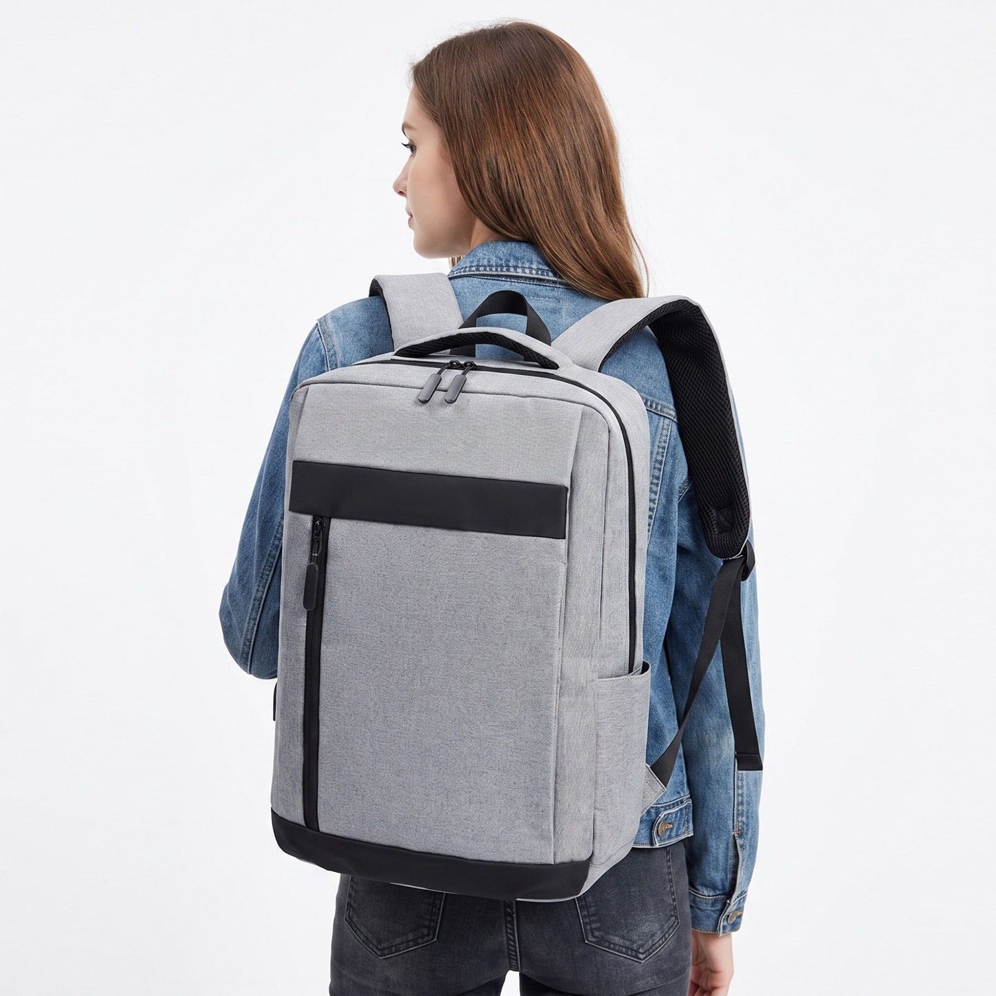 Sleek Slim Laptop Backpack - Professional  Commuter Bag for Office, School, and Travel