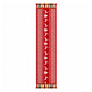 Christmas Patchwork Table Runner with Tassels for Holiday Dining Table Decor