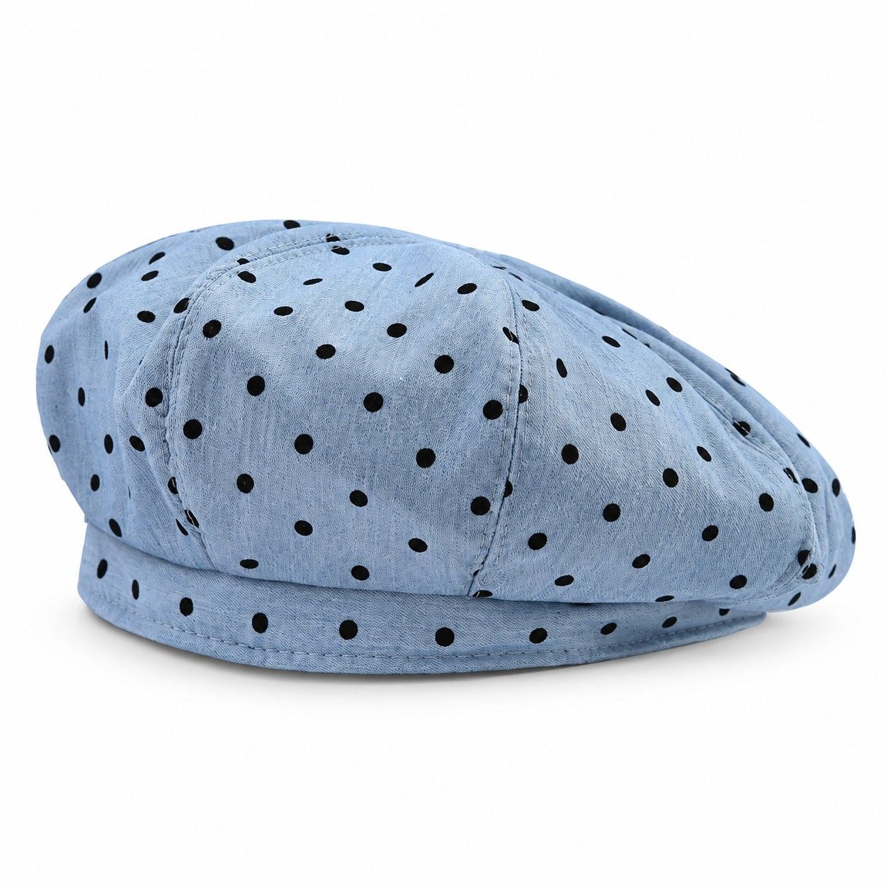Polka Dot Beret Hat Lightweight French Painter Cap Adjustable Casual Style