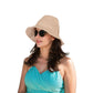 Crochet Raffia Sun Hat with Wide Brim and Bow Detail Foldable Summer Beach Hat for Stylish Sun Protection