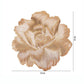 4-Pack Floral Round PVC Placemats Metallic Textured Heat Resistant Table Mats