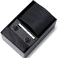 Men's Solid Textured Tie Gift Set Necktie Pocket Square Cufflinks Tie Clip Formal Accessory Set