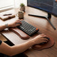 Ergonomic Leather Wrist Rest and Mouse Pad Set Soft Cushion Non Slip Desk Office Support