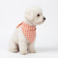 Large Pet Bandana Scarf Pink Gingham Triangle Bib for Dogs and Cats Neckerchief