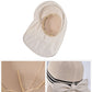 Wide Brim Mesh Sun Hat with Back Bow UV Protection Foldable Travel Hat for Women Outdoor Summer Style