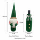 3pk Christmas Gnome Wine Bottle Covers