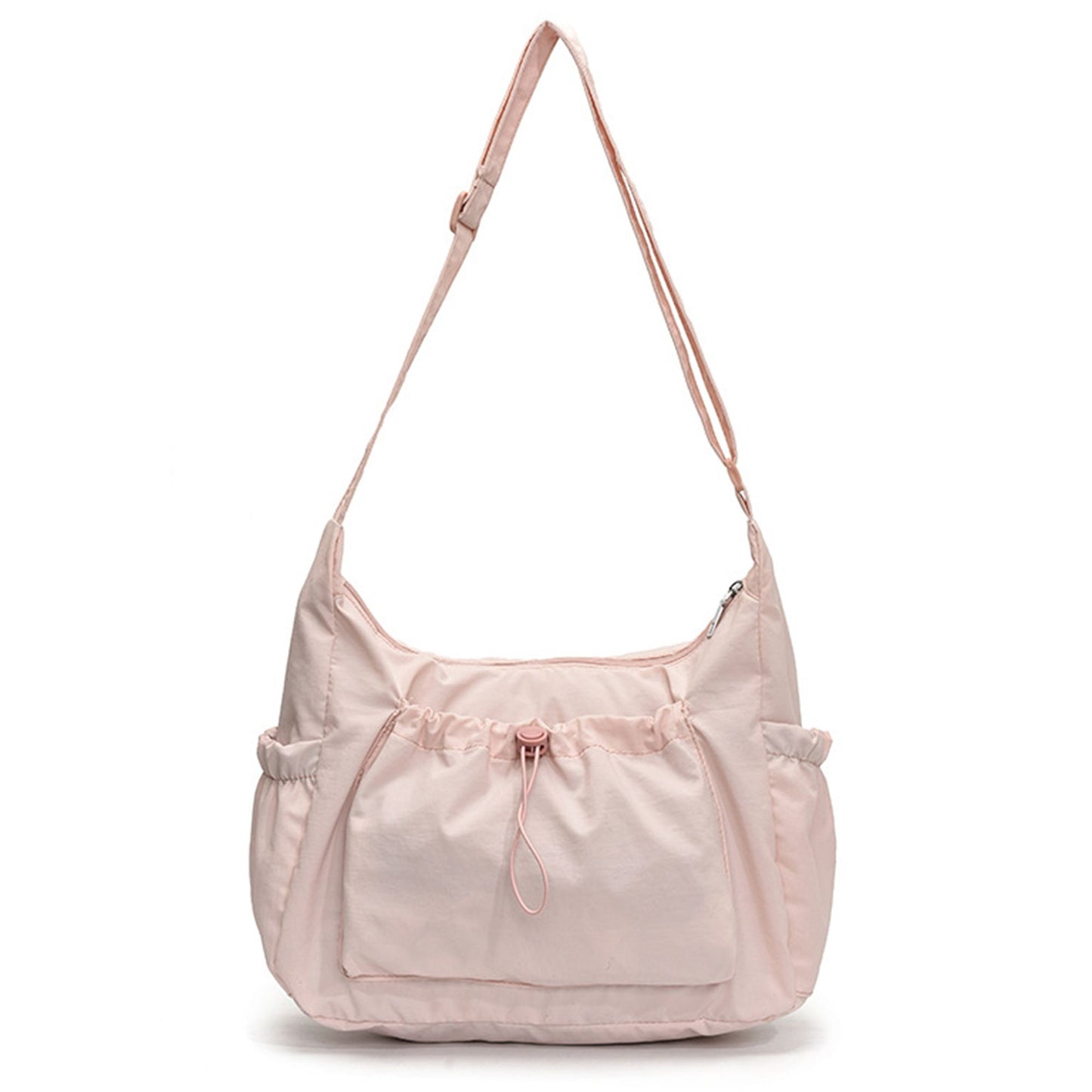 Lightweight Hobo Shoulder Bag with Adjustable Strap and Multiple Pockets
