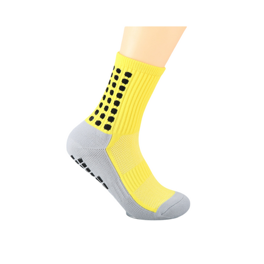 Unisex Non Slip Grip Athletic Socks with Arch Support Cushioned Sports Socks 3 Pack