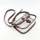 Clear Crossbody Handbag with Adjustable Strap and Buckle Flap Closure
