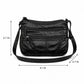 Multi-Pocket Crossbody Bag with Adjustable Strap and Braided Trim