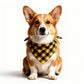 Red Plaid Pet Bandana Scarf Tie-On Triangle Neck Accessory Classic Buffalo Check