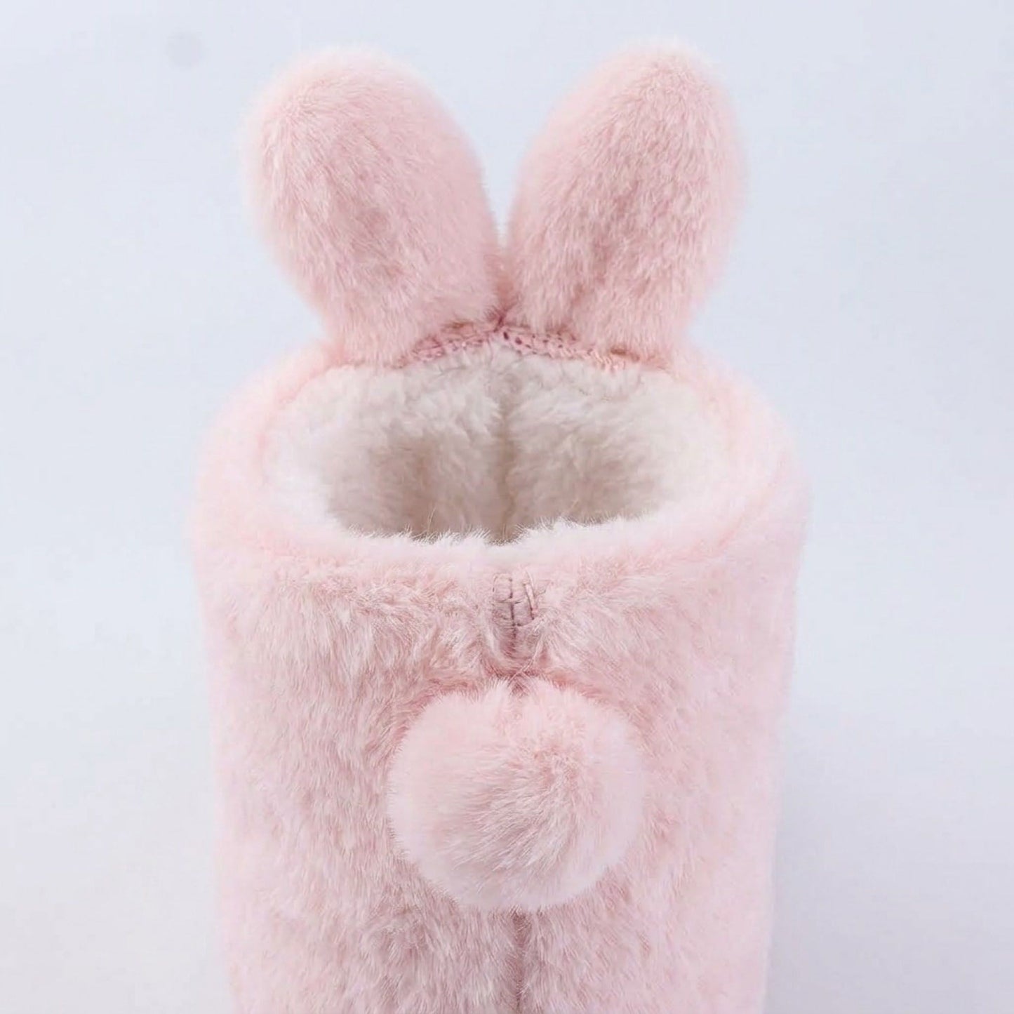 Fuzzy Bunny Slipper Boots