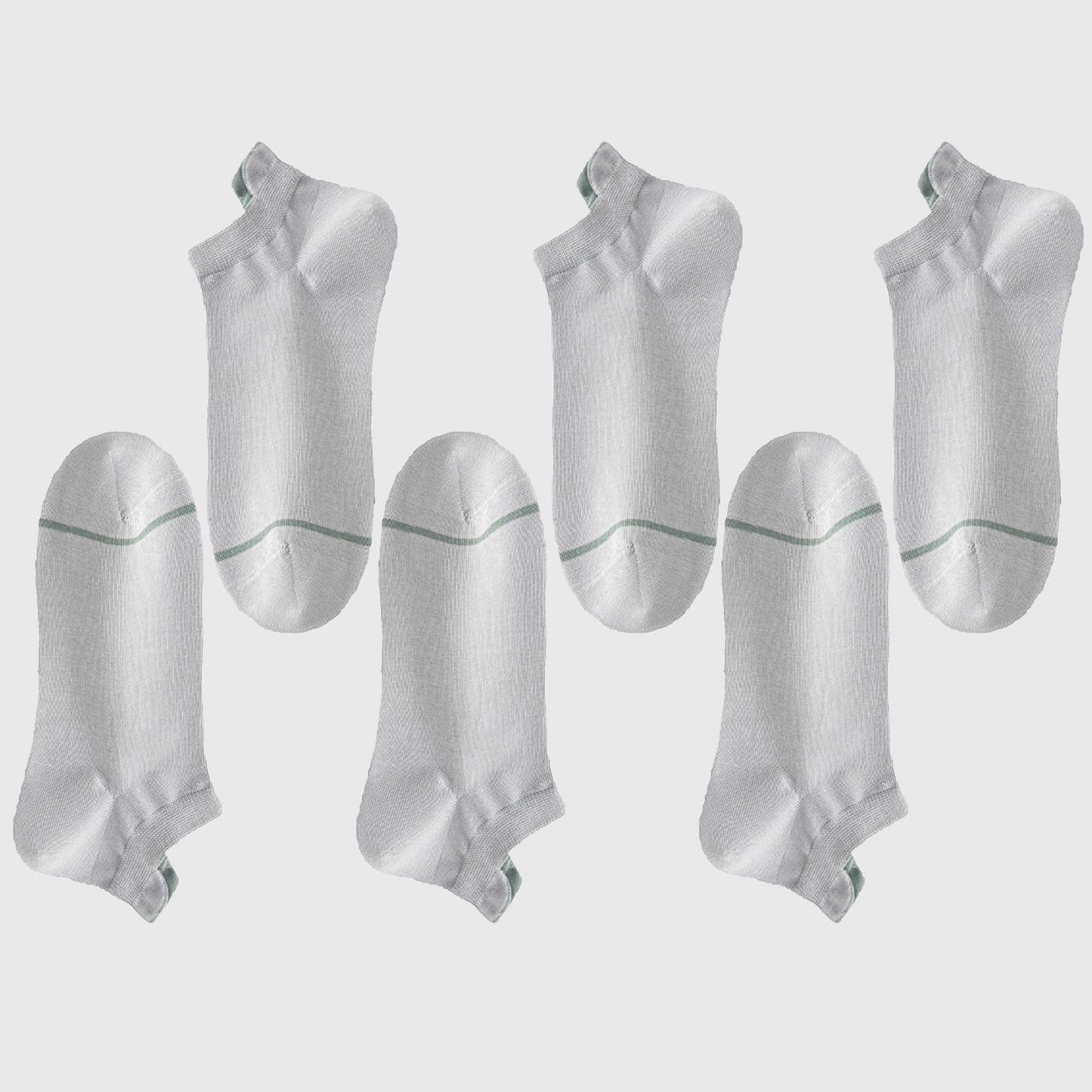 Men's 6pk Breathable Casual Ankle Socks