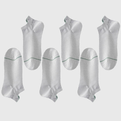 Men's 6pk Breathable Casual Ankle Socks