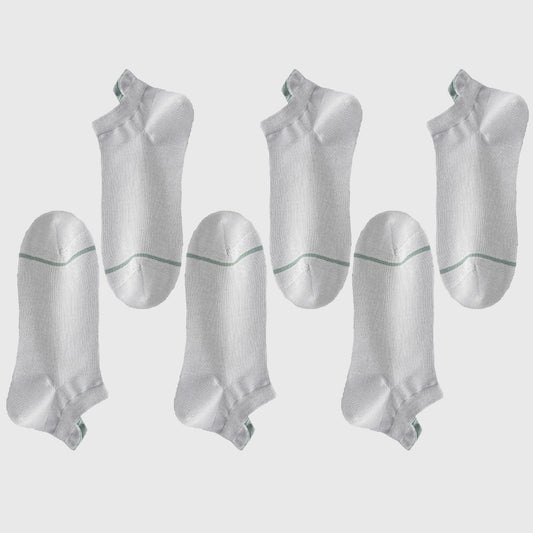 Men's 6pk Breathable Casual Ankle Socks
