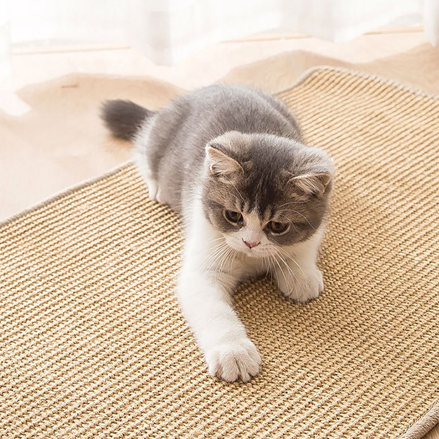 Cat Scratching Post Pad Sisal Mat Durable Furniture Protector for Cats Large Claw Resistance