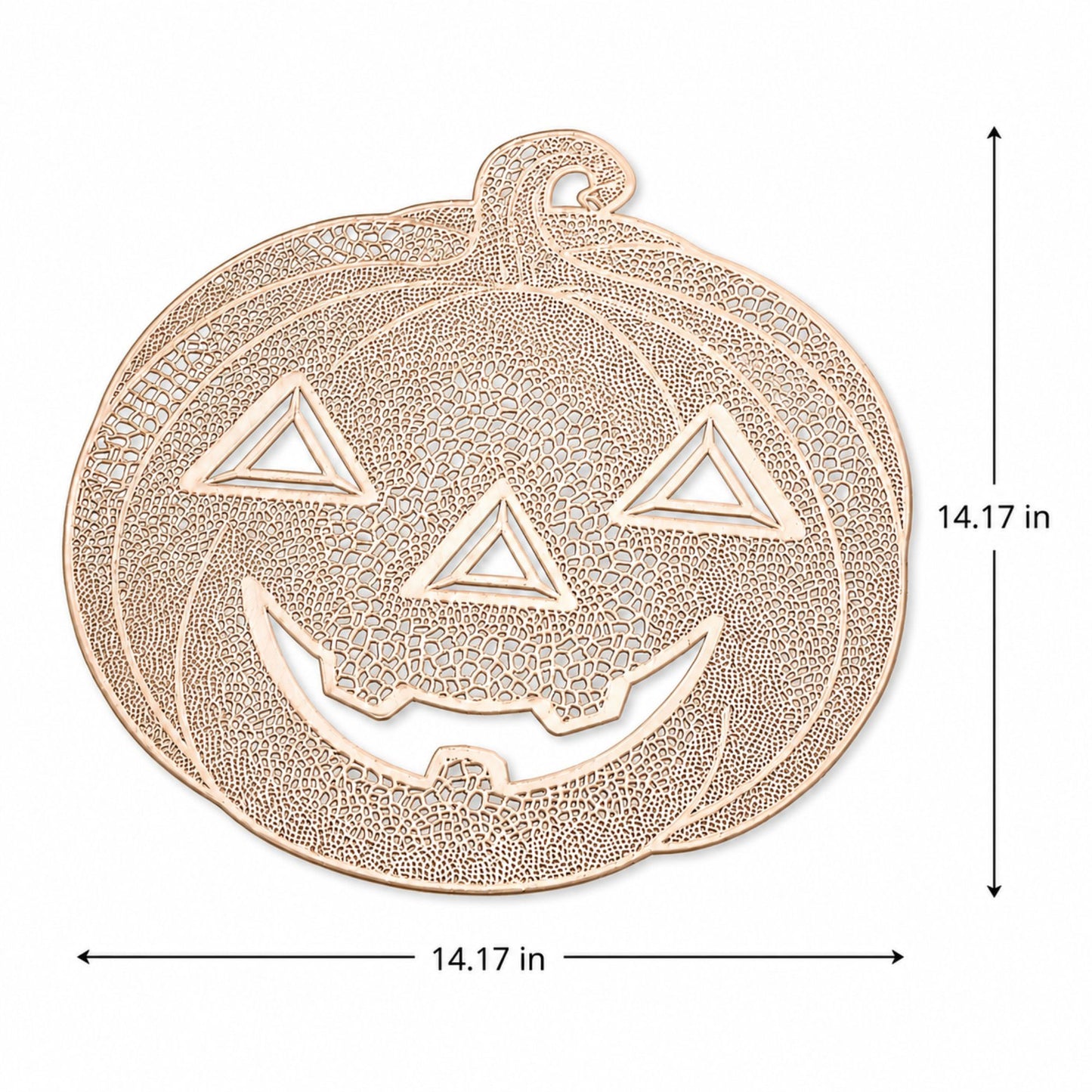 Halloween Pumpkin Cutout PVC Waterproof Non-Slip Placemat