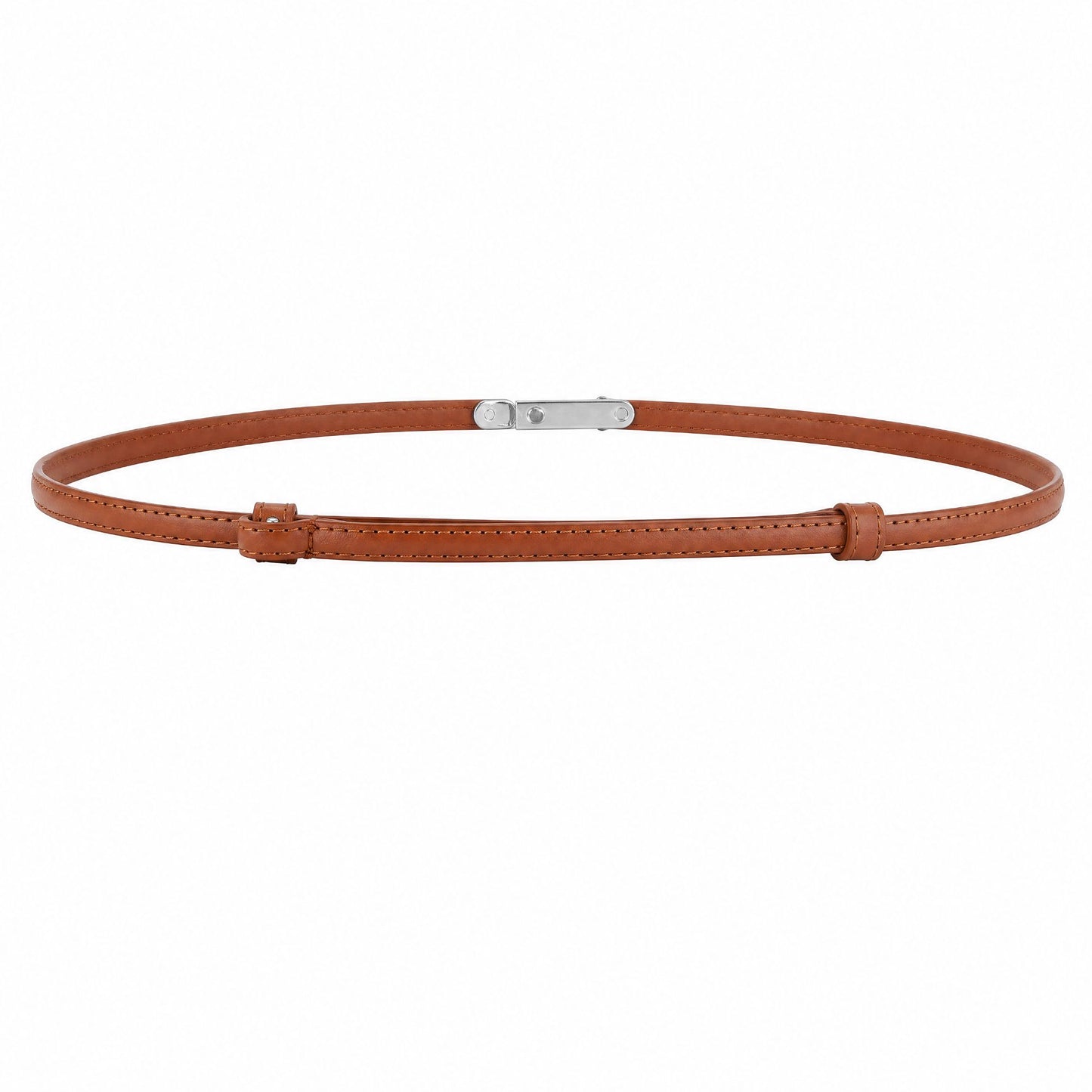 Skinny Waist Belt Thin Dress Belt with Metal Clasp 39.4 in