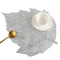 4 Piece Set Leaf Shape PVC Placemats Heat Resistant Decorative Table Mats