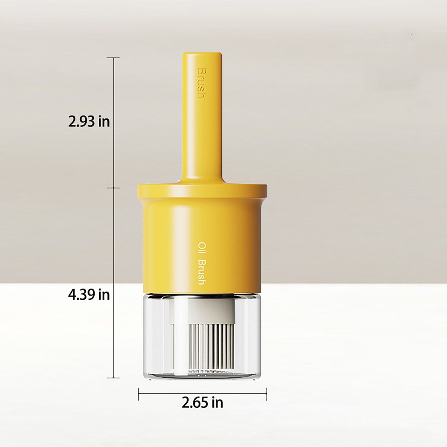 Kitchen Oil Brush with Built-In Container and Press Handle
